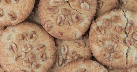 A stack of cookies. Food background or texture 스톡 동영상 113919526