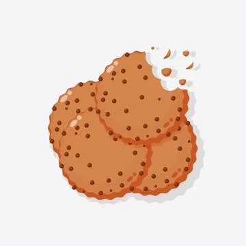 Stack cookies icon design Stock Illustration
