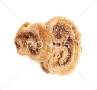 Stack of cookies isolated over the white background Stock Photos