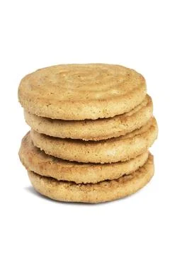 Stack of cookies isolated 스톡 사진