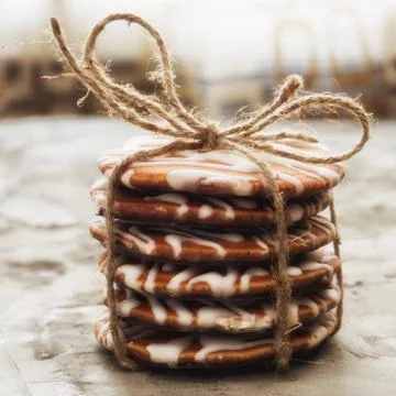 A stack of cookies Stock Photos