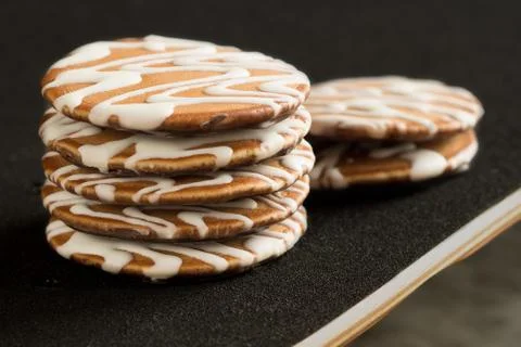 A stack of cookies Stock Photos