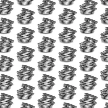 A stack of copper coins. Stockillustratie