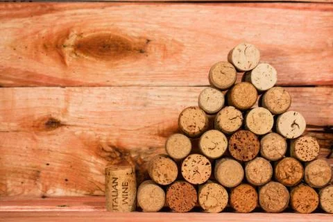 Stack corks Stock Photos