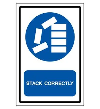 Stack Correctly Symbol Sign, Vector Illustration, Isolate On White Background Stock Illustration
