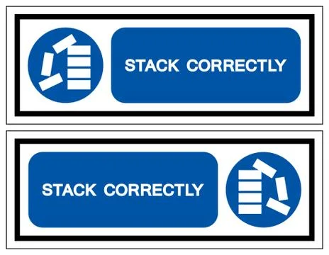 Stack Correctly Symbol Sign, Vector Illustration, Isolate On White Background Stock Illustration