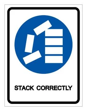Stack Correctly Symbol Sign, Vector Illustration, Isolate On White Background Stock Illustration