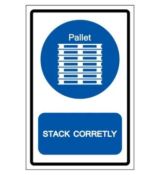 Stack Corretly Symbol Sign, Vector Illustration, Isolate On White Background  Stock Illustration