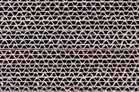 Stack of corrugated cardboard sheets Stock-Fotos