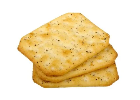 Stack of crackers Stock Photos