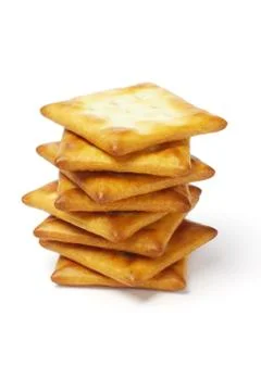 Stack of crackers Stock Photos
