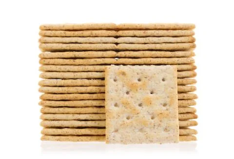 Stack of crackers Stock Photos