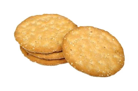 Stack of crispbread Stock Photos