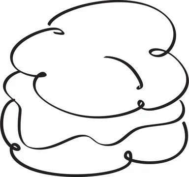 Stack of Crispy Fritters Illustration Stock Illustration