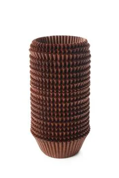 Stack of  cupcake cup Stock Photos