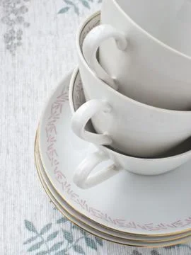 Stack cups Stockfoto's