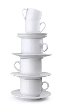Stack of cups Foto stock