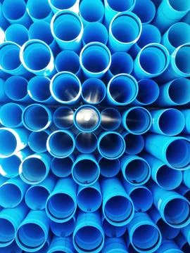 Stack of cylinders outdoors Stock Photos