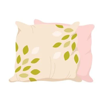 Stack of decorative pillows 스톡 일러스트