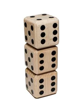 Stack of dice Stock Photos
