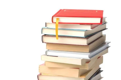 Stack of different books Foto stock