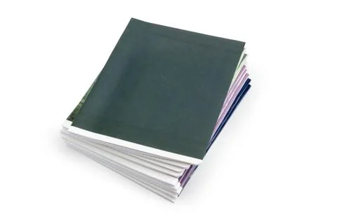 Stack of the different exercise books Stock Photos