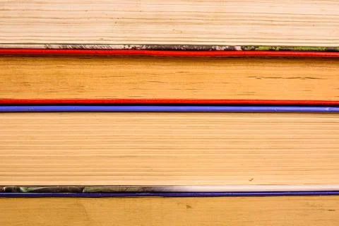 Stack of the different old books for background Stock Photos