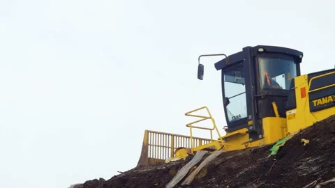 Stack of different types of large garbage dump, plastic bags, and landfill 動画素材 170011529