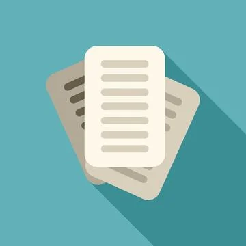 Stack of digital documents representing data storage Stock Illustration