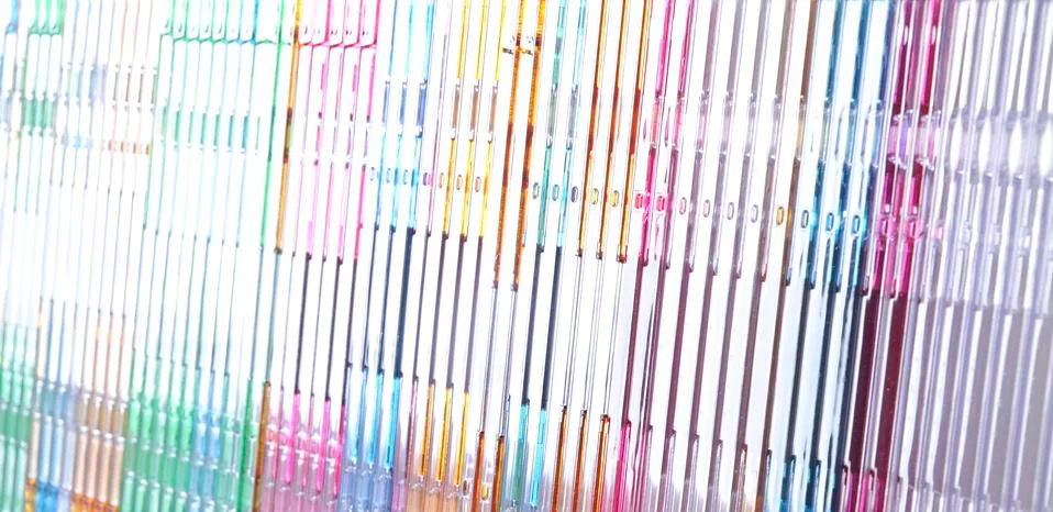 Stack of disks isolated on white background 스톡 사진