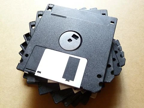 Stack of disks Stock Photos