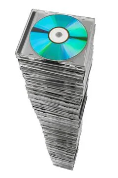 Stack of disks Stack of disks isolated on white background Copyright: xZoo... 写真素材