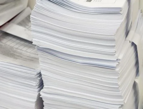 Stack of document files Stock Photos