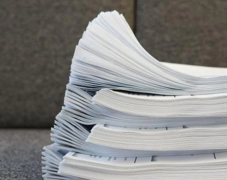 Stack of document on sofa Stock Photos