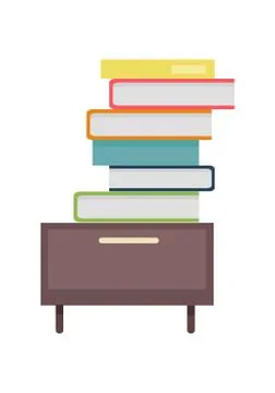 Stack of Documents illustration in Flat Design Stockillustratie