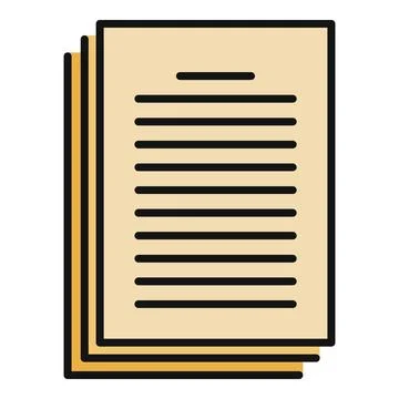 Stack of documents representing data and information Stock-Illustration
