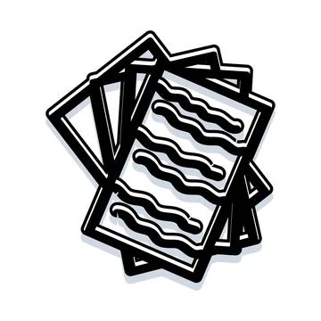 Stack of documents showing written abstract text Stockillustratie