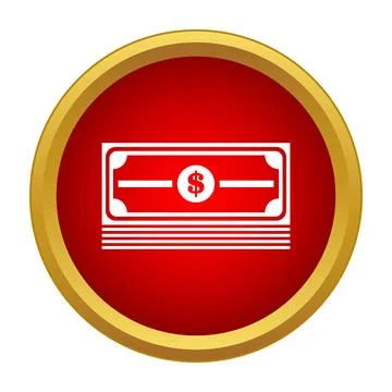Stack of dollar banknotes financial cash currency Stock Illustration