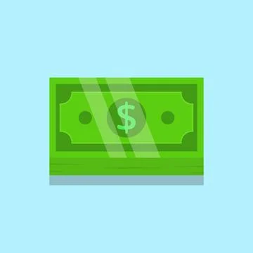 Stack of Dollar Banknotes Illustration 스톡 일러스트