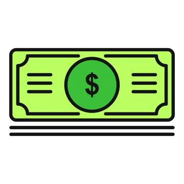 Stack of dollar banknotes representing finance and wealth Stockillustratie