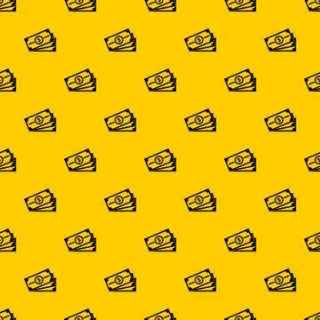 Stack of dollar bills pattern vector Stock Illustration