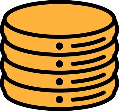 Stack of dollar coins In the concept of business icons 库存插图