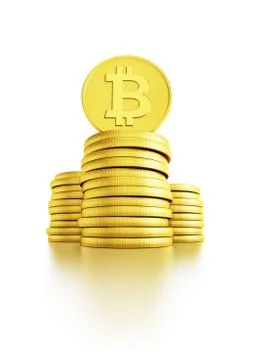 Stack of dollar coins Stock Illustration