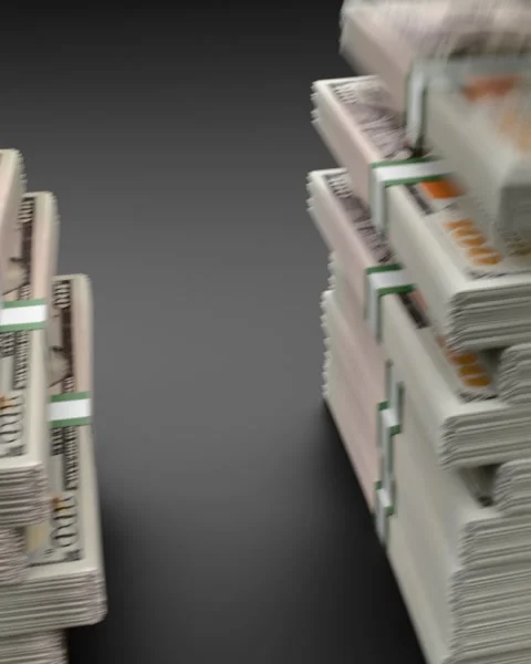 Stack of Dollar Money bills Video stock 295561725