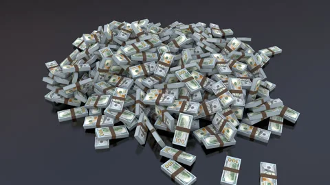 Stack Of Dollars Stock Footage 248604884