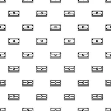 Stack of dollars pattern vector Illustrazione stock