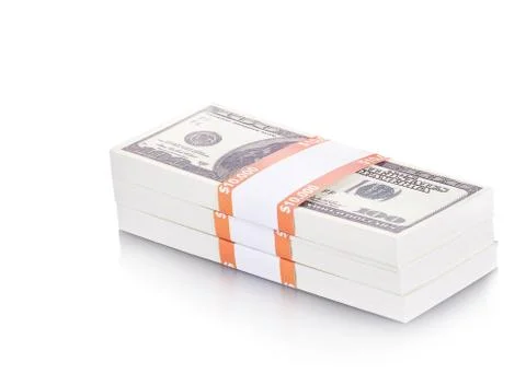 Stack of dollars Stock Photos
