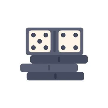 Stack of dominoes tiles for board game playing Stock Illustration