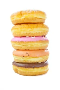 A stack of donuts Stock Photos