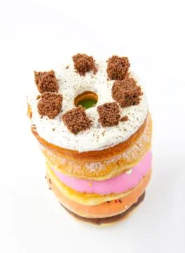 A stack of donuts Stock Photos